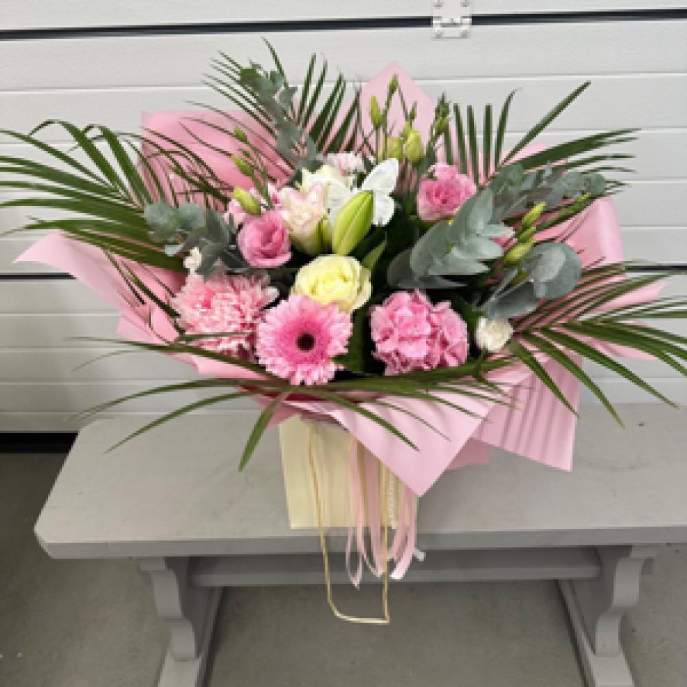 Pink and cream bouquet