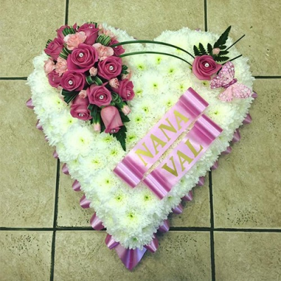 Pink Rose Heart - 