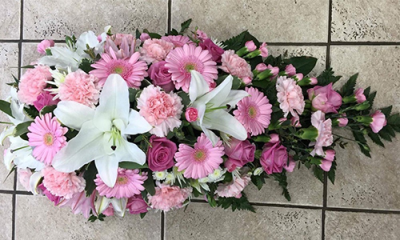Pink & White Single Ended Spray - 