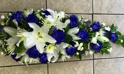 Blue & White Single Ended Spray - 