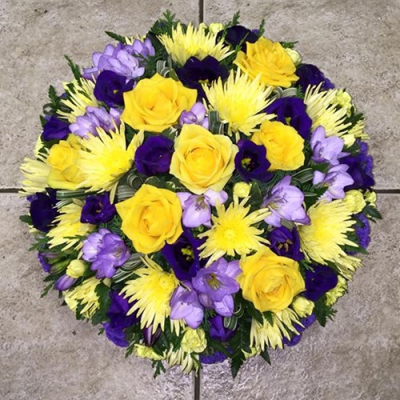Yellow & Purple Loose Posy - 