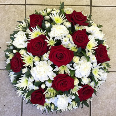 Red & White Loose Posy - 