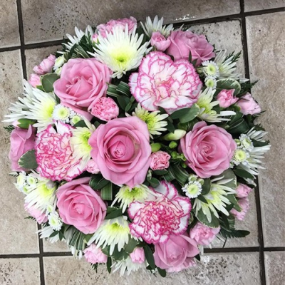Pink & White Loose Posy - 