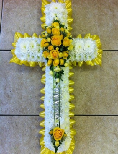 Yellow & White Based Cross - 