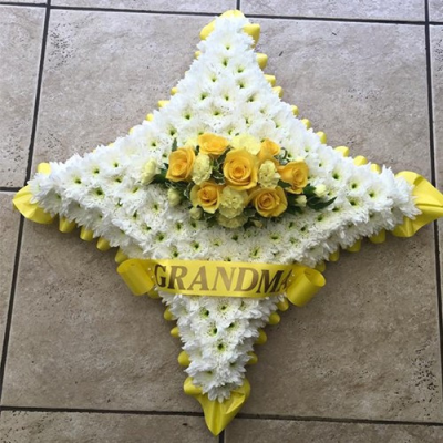 Yellow & White Loose Cushion - 