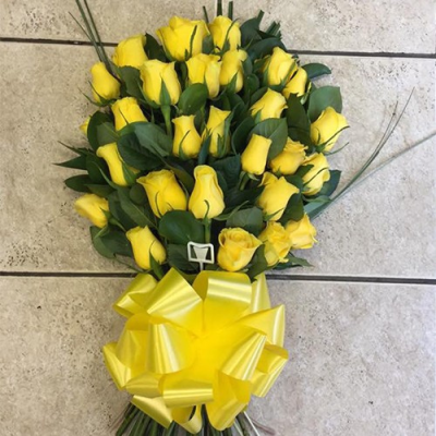 Yellow Rose Tied Sheaf - 