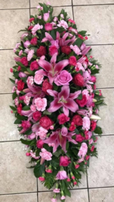 Pink coffin spray - 